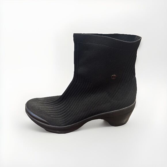 Bzees Ankle Boot Women's  Size 9.5 M Wicked Black  Bootie Heel Comfort Stretch - Picture 1 of 9